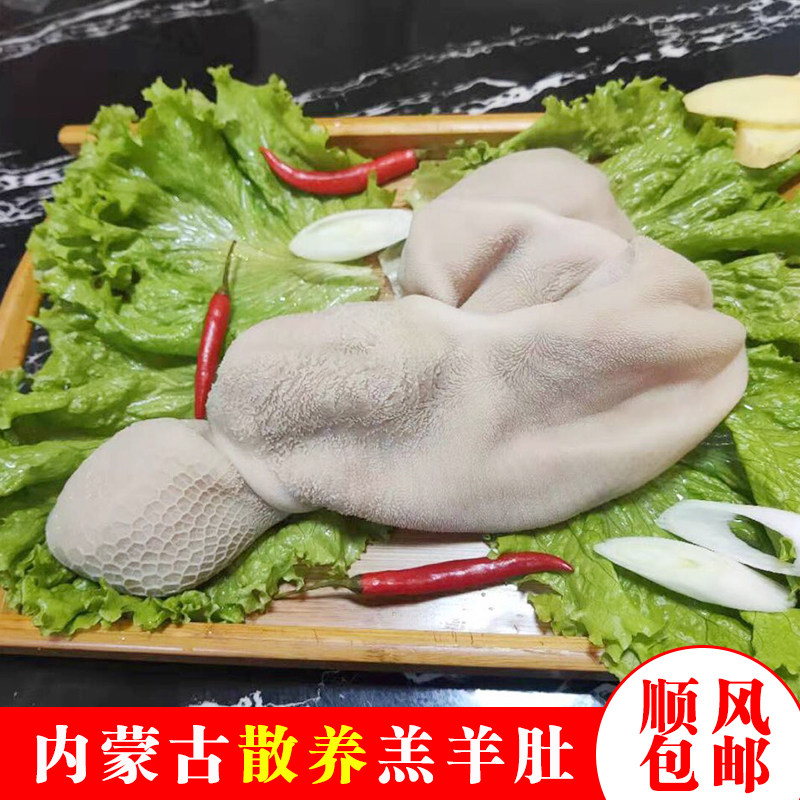 内蒙古羊肉新鲜现杀全熟羊肚子羔羊新鲜羊肚羊杂碎羊杂汤500g包邮