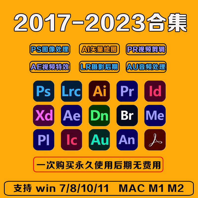 ai软件2023Illustrator矢量绘图win/mac远程安装adobe全家桶教程使用感如何?