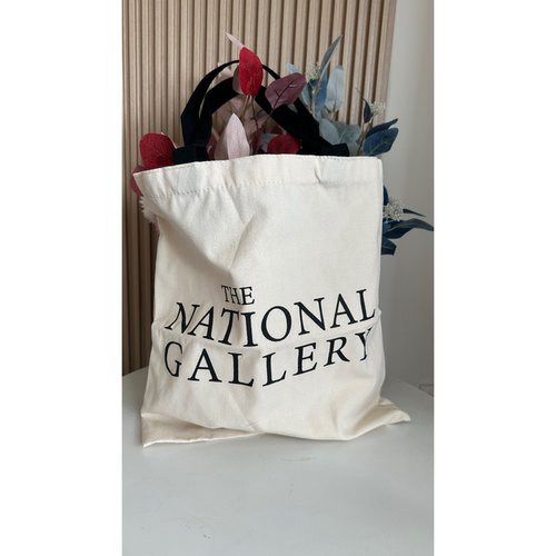 英国 The national Gallery 棉布袋字母单肩环保购物袋国家美术馆