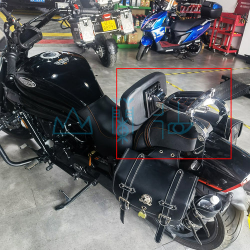 适用轻骑大韩晓星GV300 GV250多功能前後摺叠靠背GV650机车改装