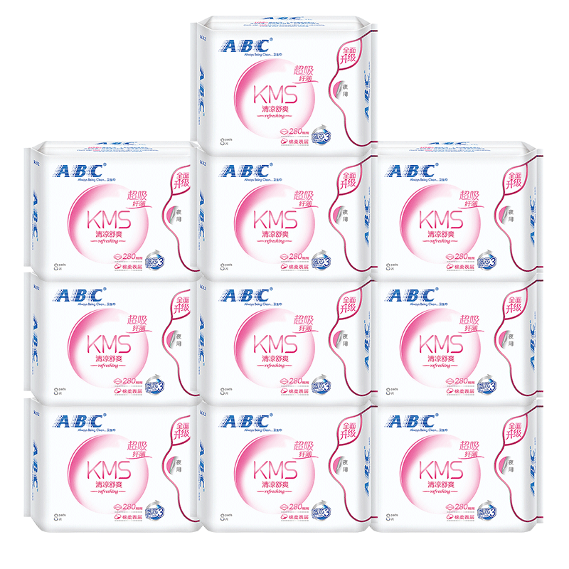 ABC卫生巾夜用280mm80片