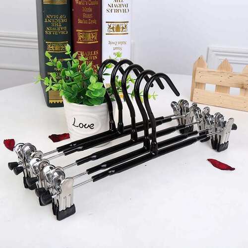 5 Hangers For Trousers Pants Clothes Hanger Holders 夹子裤架
