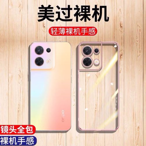 opporeno9硅胶镜头全包透明超薄