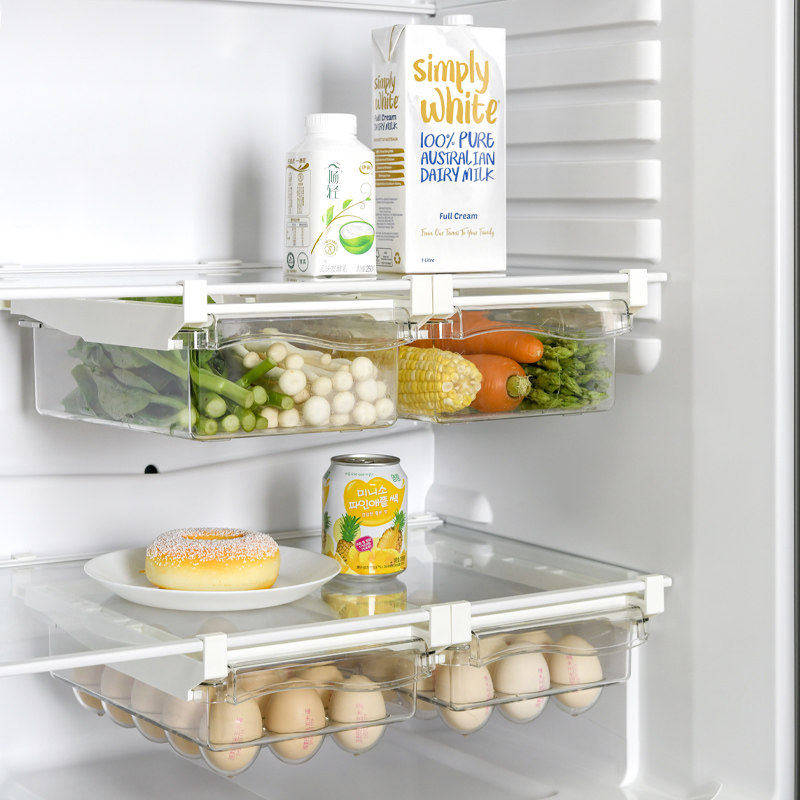 鸡蛋收纳盒抽屉式家用冰箱专用食物收纳盒食品级保鲜储物盒整理盒