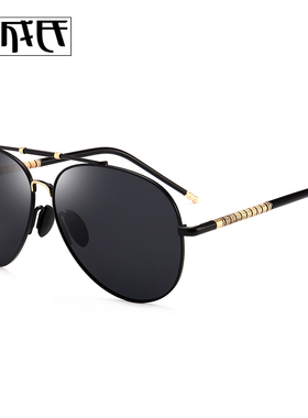 偏光太阳镜男士司机镜蛤蟆墨镜圆脸男士潮个性新款防紫外线63876