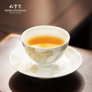 红官窑釉下彩陶瓷茶杯主人杯单杯品茗杯个人专用茶盏茶具国色天姿