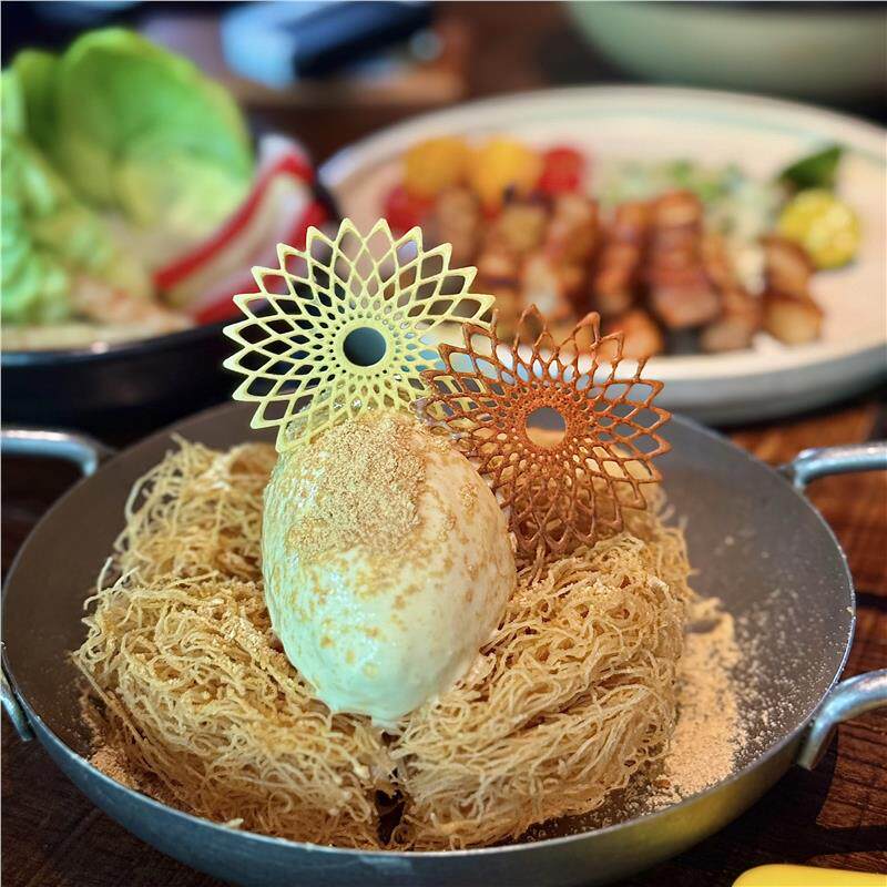 迪兴创意蕾丝镂空脆片成品装饰饼干树叶法餐分子料理位上烘焙甜点