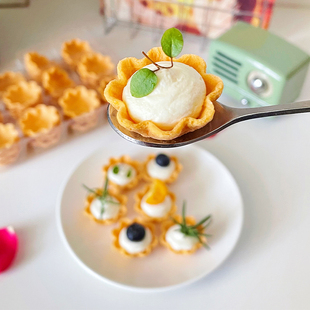 奇洋福迷你小菊花脆盏华夫杯华夫碗西餐厅茶歇日料店花型香塔壳底