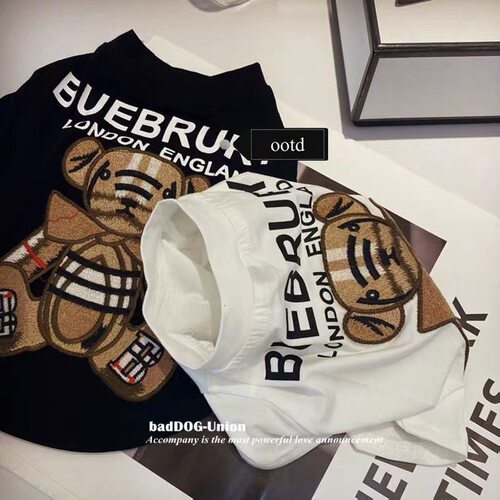 春夏薄款宠物装T恤潮小熊短袖