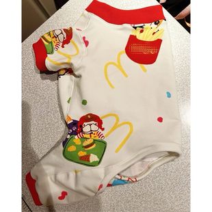 [ 短胖体型专用] 法斗狗狗衣服秋冬款家居服巴哥斗牛犬四脚打底衫