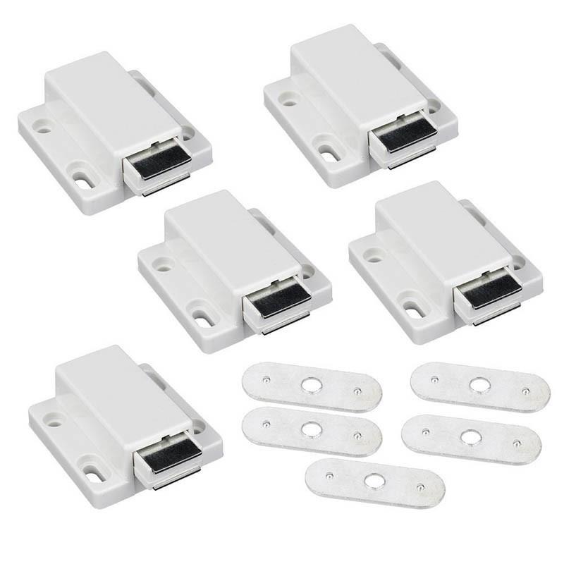 5pcs Glass Door Magnetic Door Switch Single Press Square Mag
