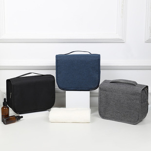 网红挂钩洗漱包大容量外出男女士化妆袋韩国简约化妆品收纳包