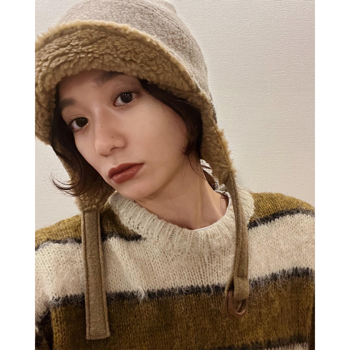 雷锋帽冬护耳帽女冬季帽子女款秋冬保暖骑车显脸小冬季毛绒帽子