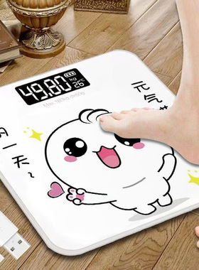 直销卡通体重秤精准称重男女生成人测脂肪减肥款学生180KG