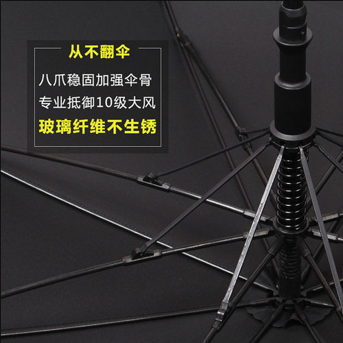 直供27寸全纤维高尔夫伞 自动直杆长柄广告晴雨伞商务礼品伞