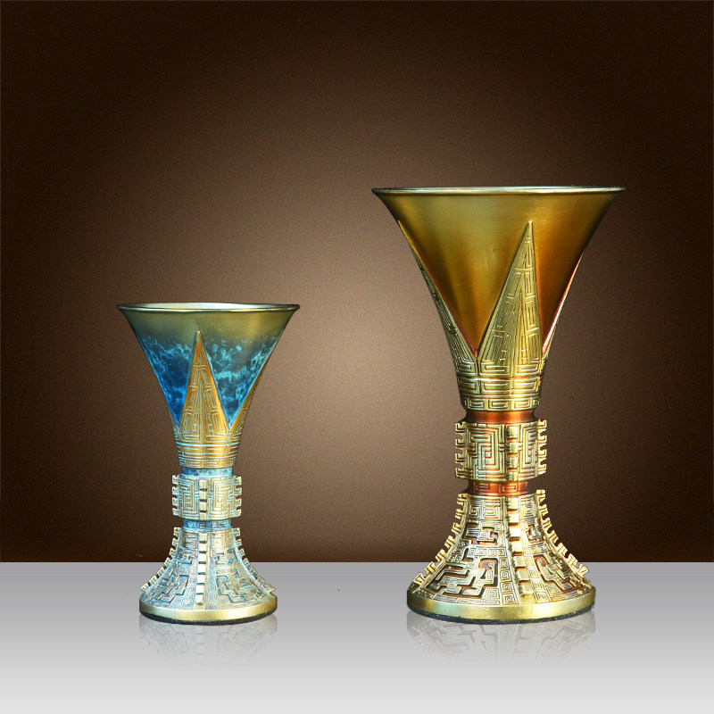 纯黄铜酒壶摆件老式复古福鼎铜酒壶上供拜财神倒酒壶家用婚庆酒瓶