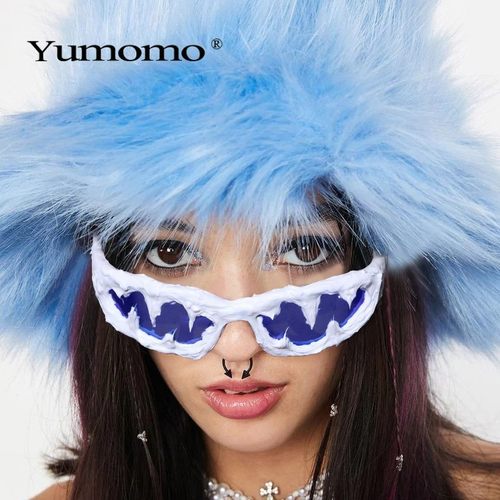 Yumomo2025 前卫先锋墨镜 纯手工滴胶男女街头风【尖齿系】
