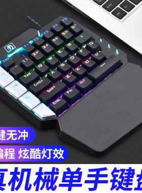 青轴单手游戏真左手cfusb有线