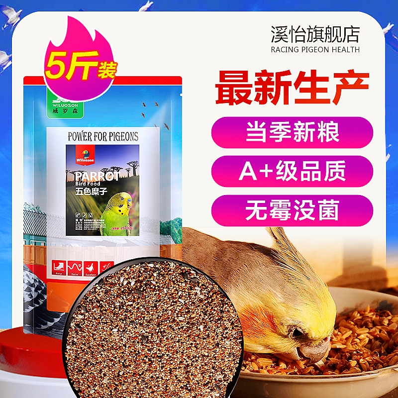 鹦鹉饲料鸟粮补钙带壳麻雀混合
