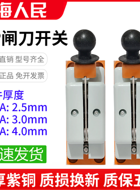 人民原装单投闸刀400A单极隔离开关200A交流直流100A电瓶船用刀闸