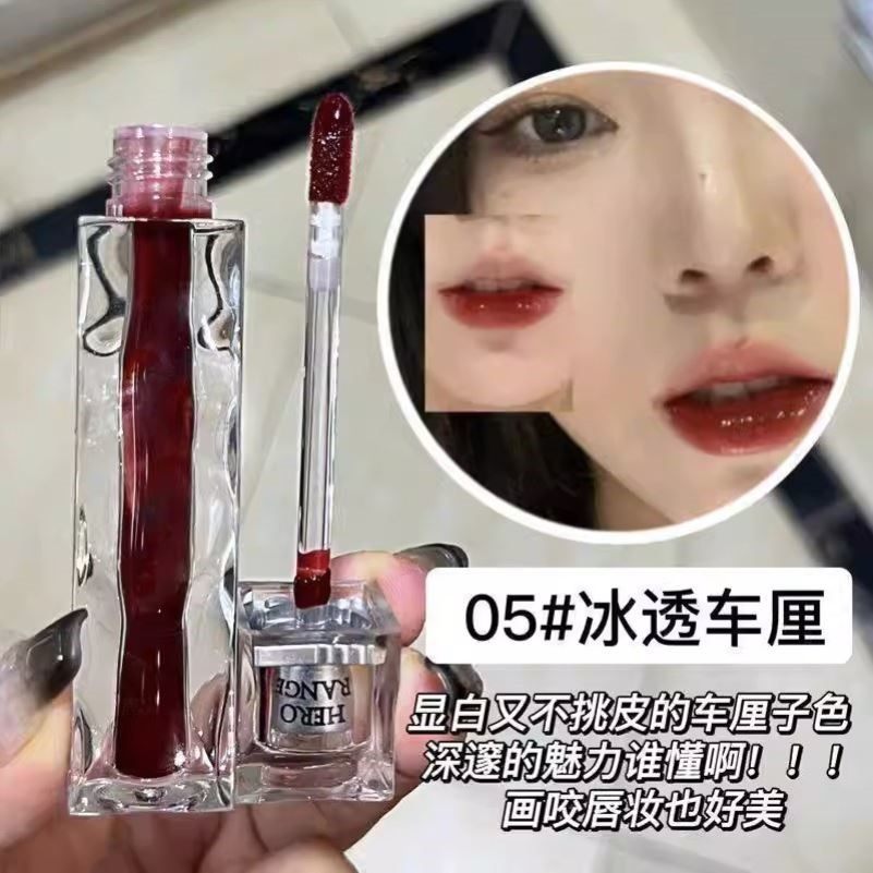 冰透雪梨~冰透水波纹唇釉镜面水光嘟嘟唇学生伪素颜显白唇彩唇蜜