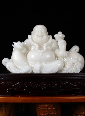 天然阿富汗玉石大号大堂纳福聚财