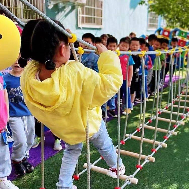 幼儿园户外荡桥体育活动器械儿童运动体能训练器材平衡独木桥玩具