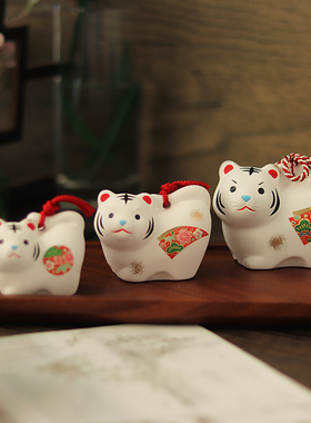 日本药师窑陶土摆件日式桌面可爱