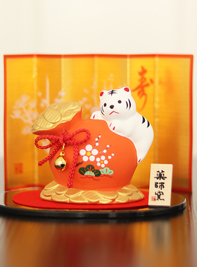 日本药师窑陶土摆件日式桌面可爱