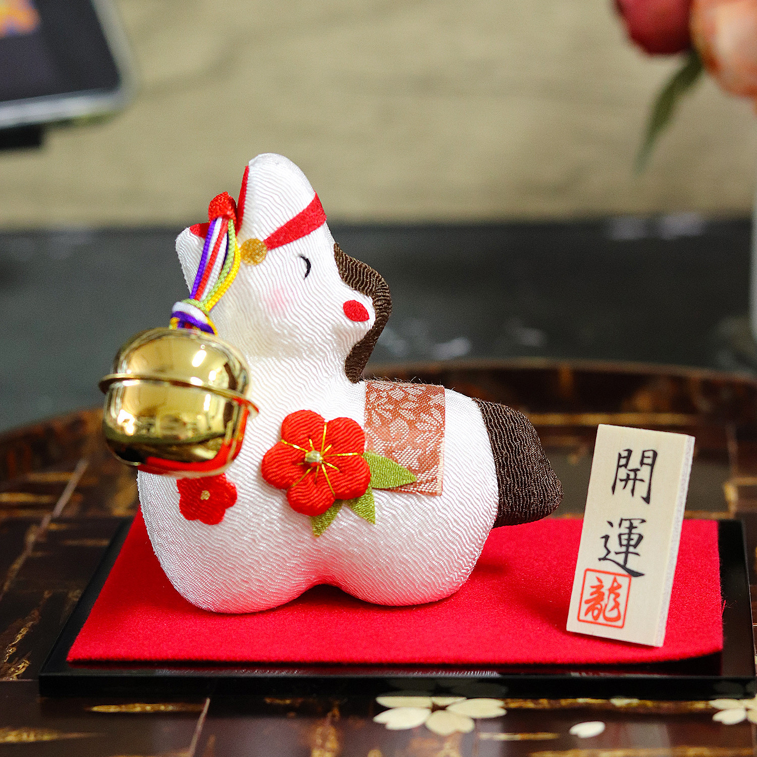 日本原装进口2026马年龙虎作西针织布艺和纸福铃大笑马生肖摆件,家居饰品,桌面摆件,淘宝优惠券,粉丝福利购,淘宝优惠卷