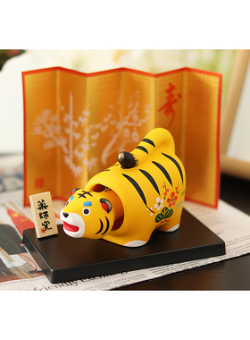 日本药师窑陶土摆件日式桌面可爱