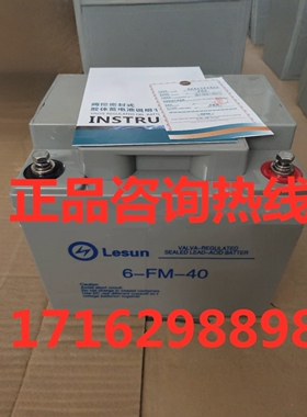 Lesun蓄电池6-FM-40 铅酸电池12v40Ah 适用于UPS/EPS/直流屏 全新
