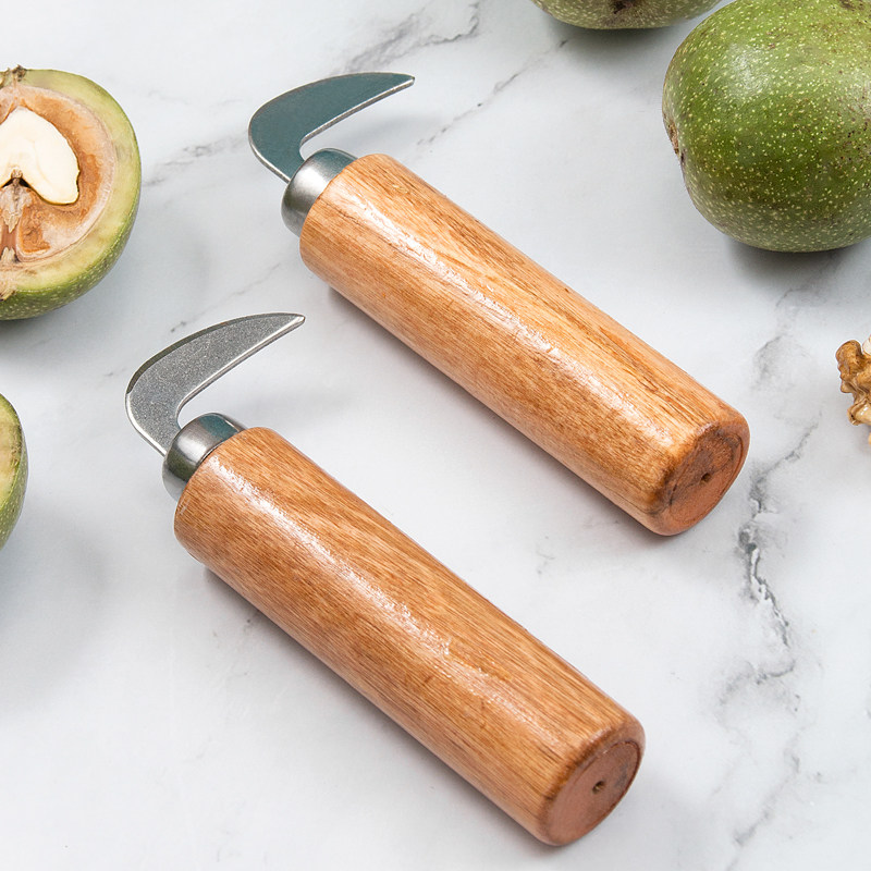 青皮核桃刀专用开剥核桃青皮刀子去皮神器挖核桃工具青核桃剥皮刀