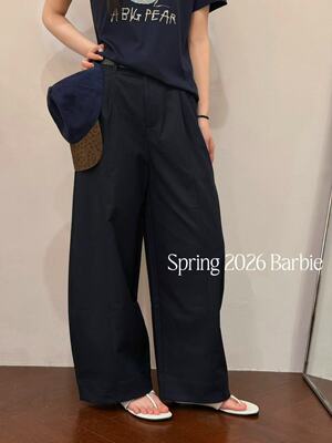 欧洲站2026新款韩系高腰窄版遮胯宽松弛感慵懒休闲弯刀阔腿裤9609