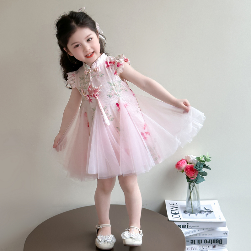超好看女童连衣裙夏季汉服旗袍裙