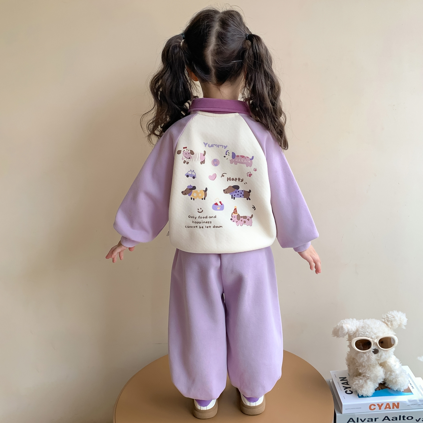 女童套装春秋季2025新款小女孩洋气卫衣儿童秋装宝宝运动休闲衣服