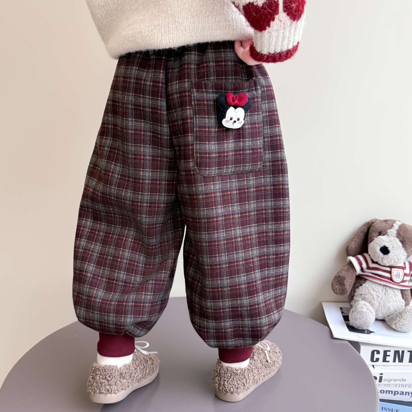 超好看女童加绒裤子冬季加厚外穿