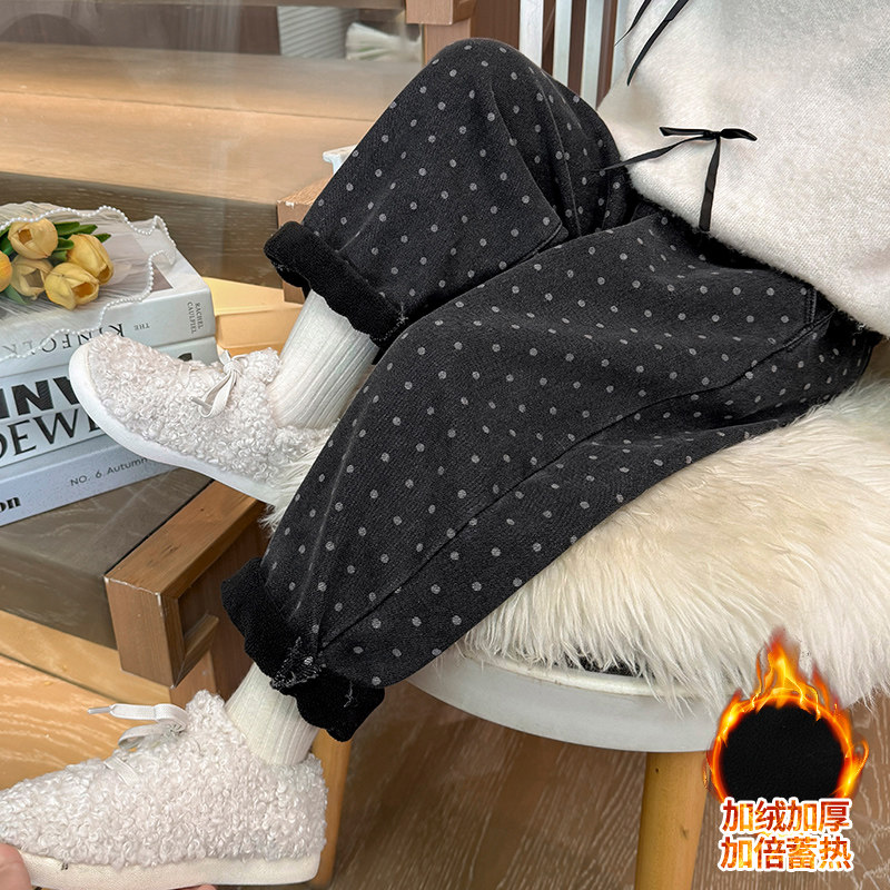 女童加绒裤子秋冬装2025新款一体绒儿童冬季洋气女宝宝加厚牛仔裤,童装/婴儿装/亲子装,裤子,淘宝优惠券,粉丝福利购,淘宝优惠卷