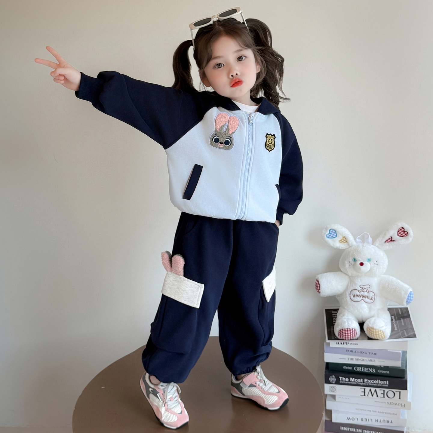 女童秋装套装2025新款洋气两件套