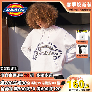 全棉长袖 帽衫 新品 Dickies潮牌情侣LOGO印花连帽卫衣男女秋装 8877