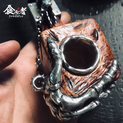 食肉者天使石楠木烟斗直式纯手工