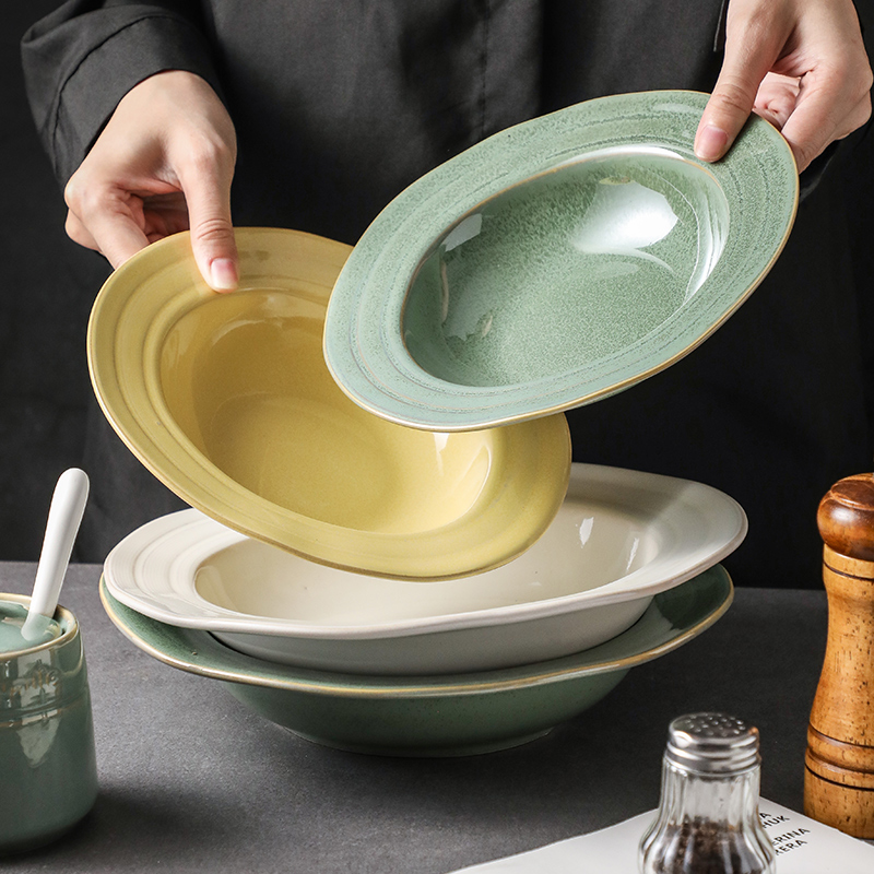 10英寸草帽盘cdok陶瓷创意