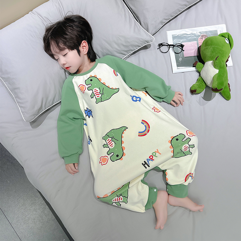 朵贝熊睡衣男童卡通纯棉恐龙