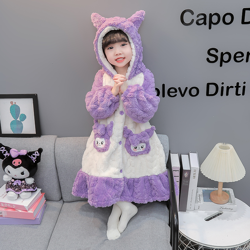 朵贝熊女童库洛米睡袍