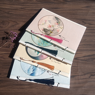 A5特色素雅国风本国潮笔记本中国风日记本国潮古风用品仿古本子复古抄诗记事本