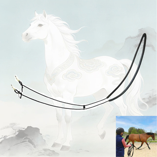 训练沙邦弹力马术缰绳马匹调教背包场地训练辅助马匹训练马术用品