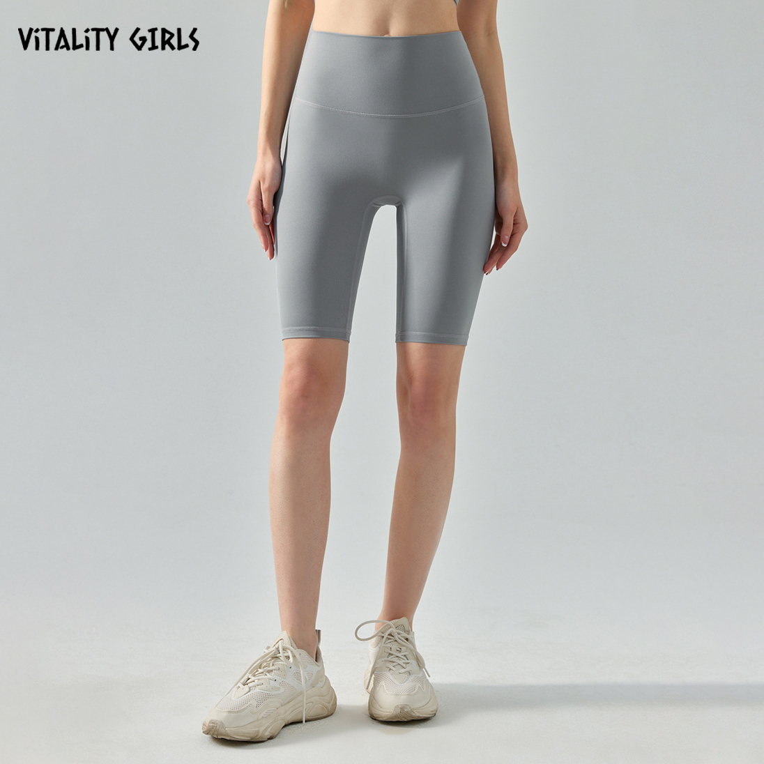 Vitality Girls凉感の无尺码中短瑜伽裤速干运动紧身五分骑行裤女