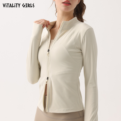 Vitality Girls瑜伽服健身运动外户外套防晒长袖修身速干开衫夹克