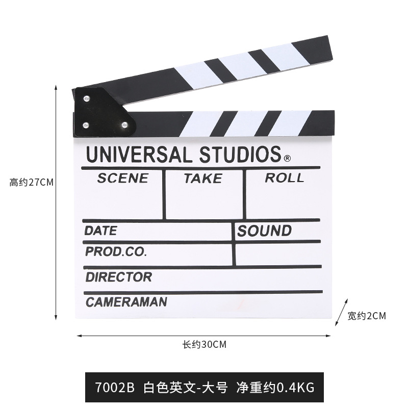 导演场记板板子剧组开机电影打板器影楼婚纱拍板卡板旅拍摄影道具