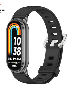 适用小米手环10/9/8表带腕带NFC智能配件运动金属替换带卡扣男女快拆连接器8nfc手腕带手表带链冬天配饰改装